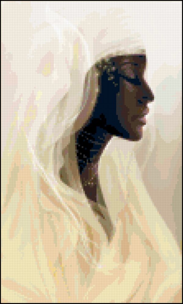 Ebony Bride Cross Stitch Pattern | Intermediate Level | Instant Download - Image 2