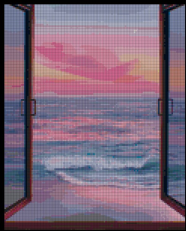 Framed Sunrise - Original Counted Cross Stitch Pattern - Image 3