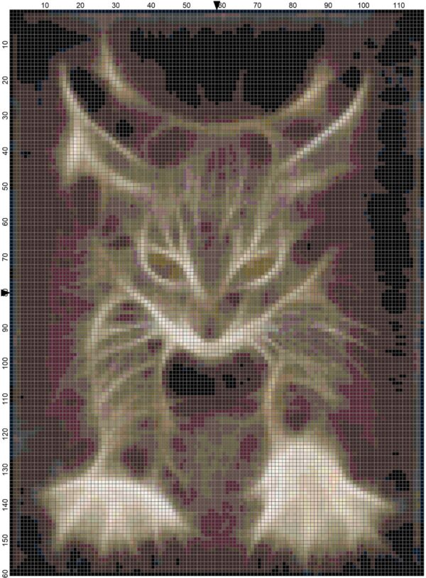 Counted Cross Stitch Pattern - Lightening Cat - Image 3