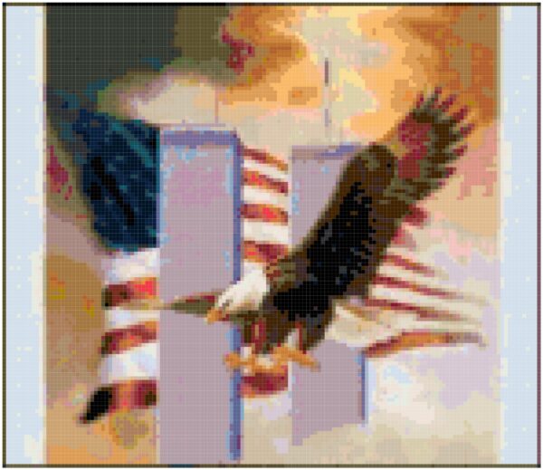 Remember September 11 Original Cross Sttch Pattern - Image 2