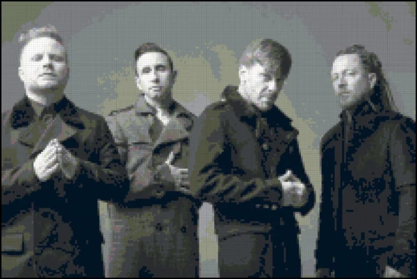 The Men of Shinedown Original Counted Cross Stitch Pattern - Image 2