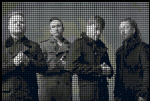 The Men of Shinedown Original Counted Cross Stitch Pattern - Image 3