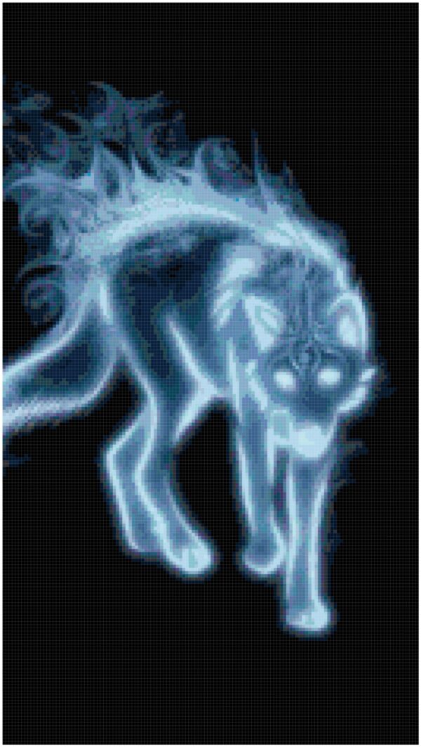 Spirit Wolf Full Coverage Counted Cross Stitch Pattern! - Image 2