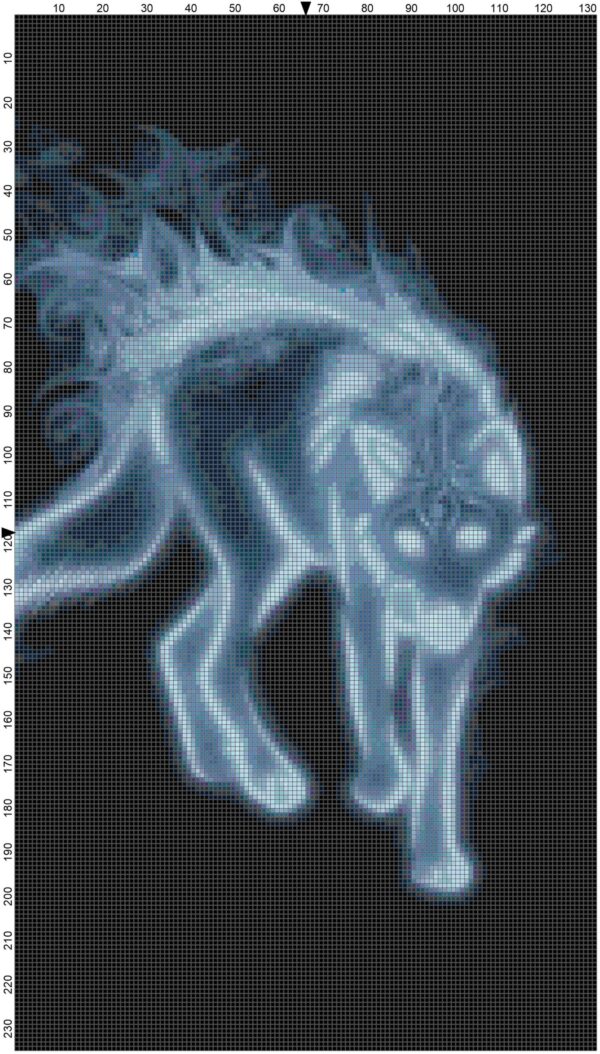 Spirit Wolf Full Coverage Counted Cross Stitch Pattern! - Image 3