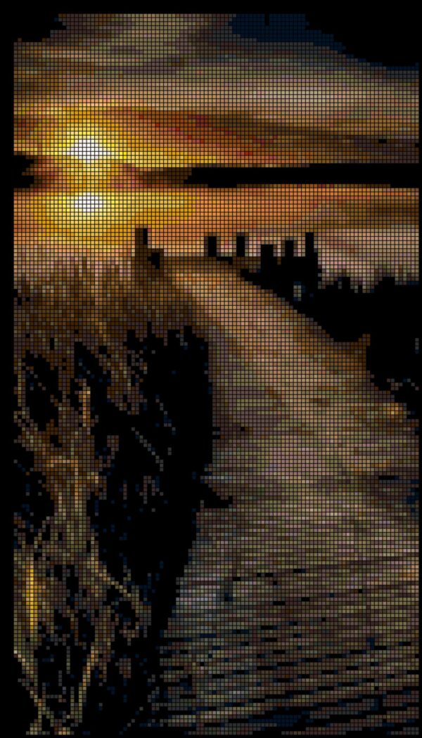 Stunning Sunset On Foggy Bay Cross Stitch Pattern | Intermediate Level | Digital Download - Image 3