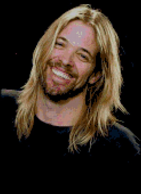 Stitch a Tribute: Taylor Hawkins Full Coverage Cross Stitch Pattern (Original Design) - Image 2