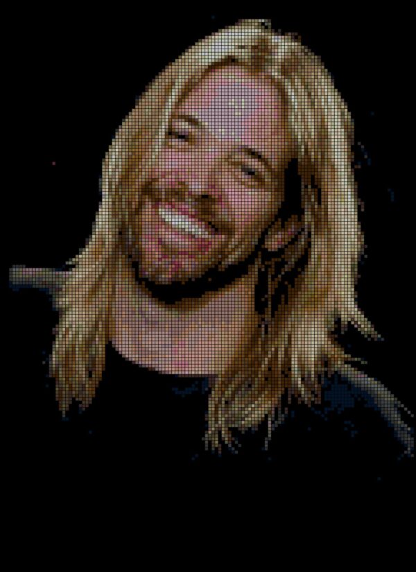 Stitch a Tribute: Taylor Hawkins Full Coverage Cross Stitch Pattern (Original Design) - Image 3