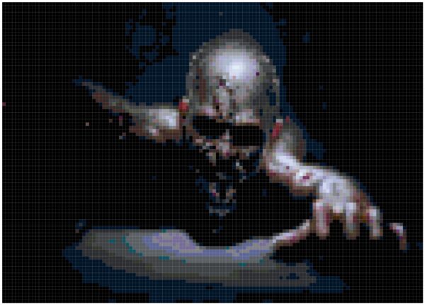 The Crawler Full Coverage Counted Cross Stitch Pattern - Image 2