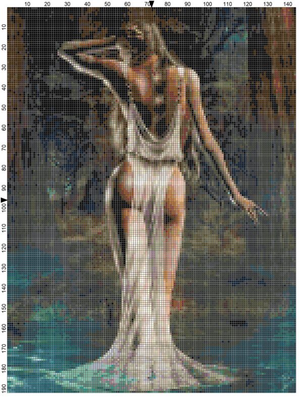 Woodland Goddess - Original Full Coverage Counted Cross Stitch Pattern - Image 2