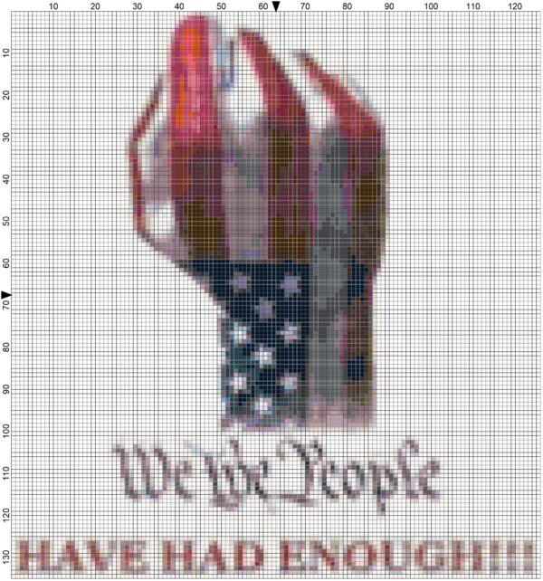 We The People - Counted Cross Stitch Pattern - Image 2