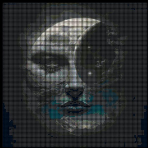 The Woman In The Moon - Feminist Moon Counted Cross Stitch Pattern - Image 3