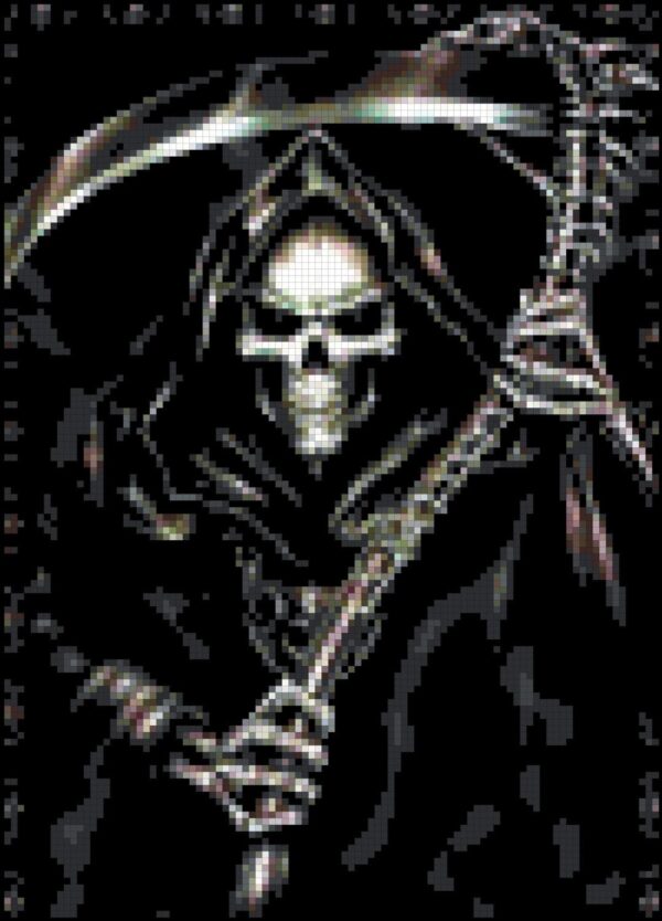 The Reaper Gothic Cross Stitch Pattern