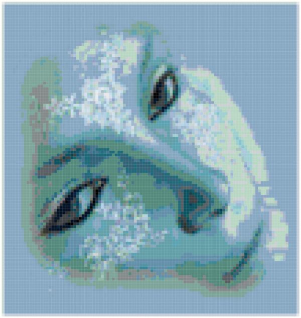 Fantasy Face Original Counted Cross Stitch Pattern