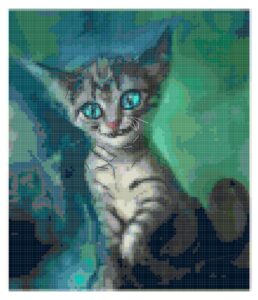 Cheshire Kitty - Counted Cross Stitch Original Pattern