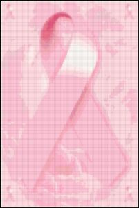 Cancer Pink Ribbon Cross Stitch Pattern