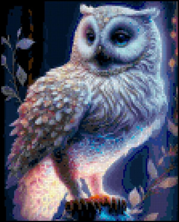 Stunning Snowy Owl Full Coverage Cross Stitch Pattern - Instant Download