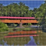 Covered Bridge Over Water